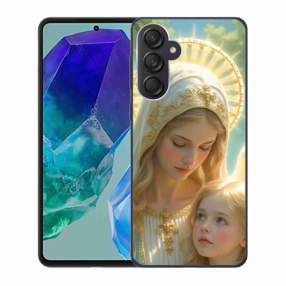 Zselés borítás mmCase Samsung Galaxy M55 5G - vallási motívum 2
