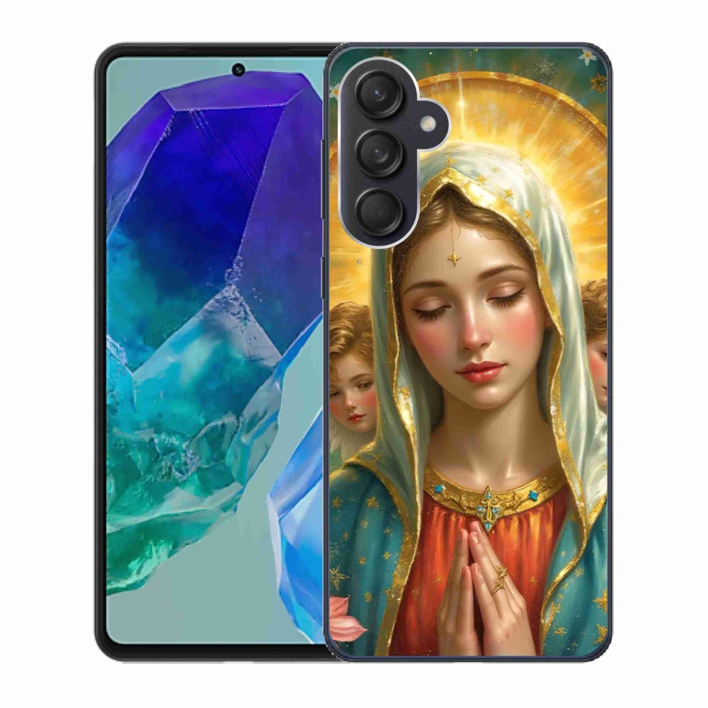 Gél borítás mmCase Samsung Galaxy M55 5G - vallási motívum 3
