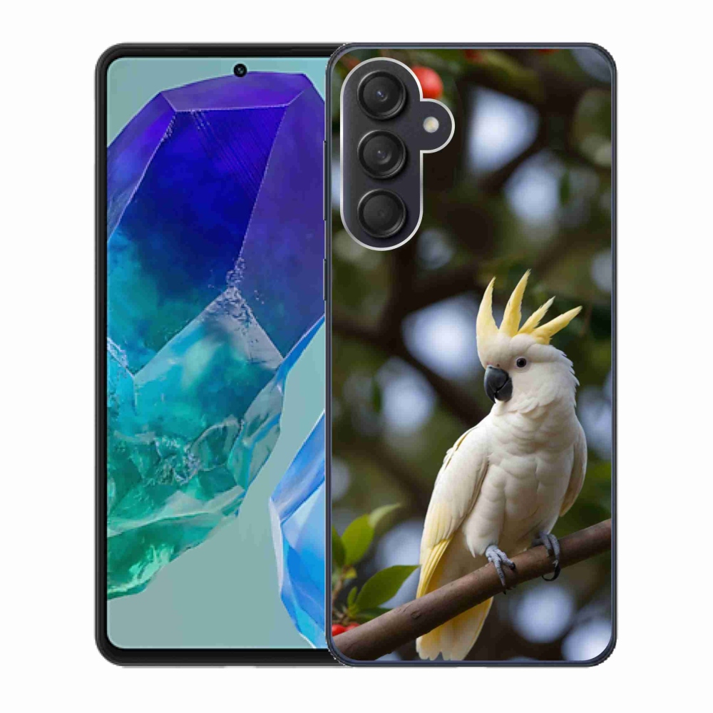 Gél borítás mmCase Samsung Galaxy M55 5G - papagáj kakadu 3