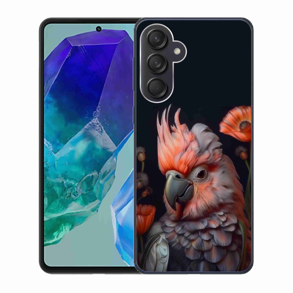 Gél borítás mmCase Samsung Galaxy M55 5G - papagáj kakadu színekben