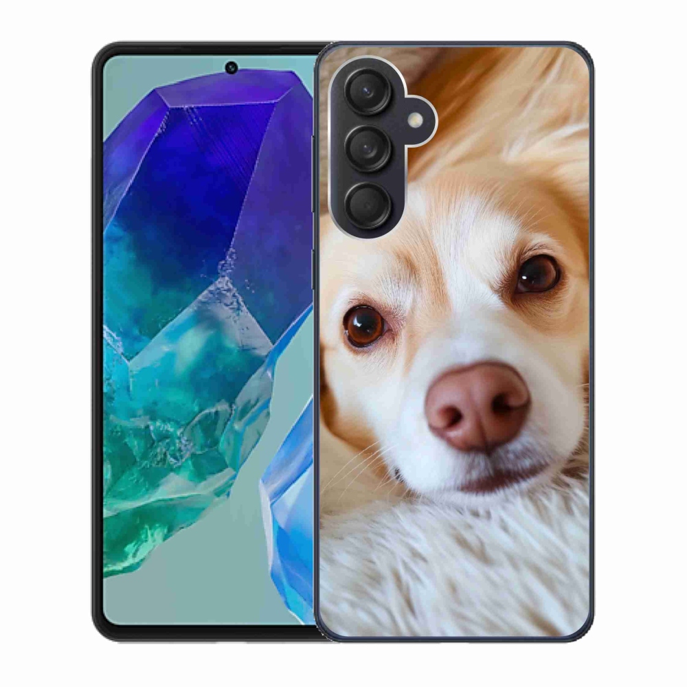 Gél védőhuzat mmCase Samsung Galaxy M55 5G - Aranyos csivava