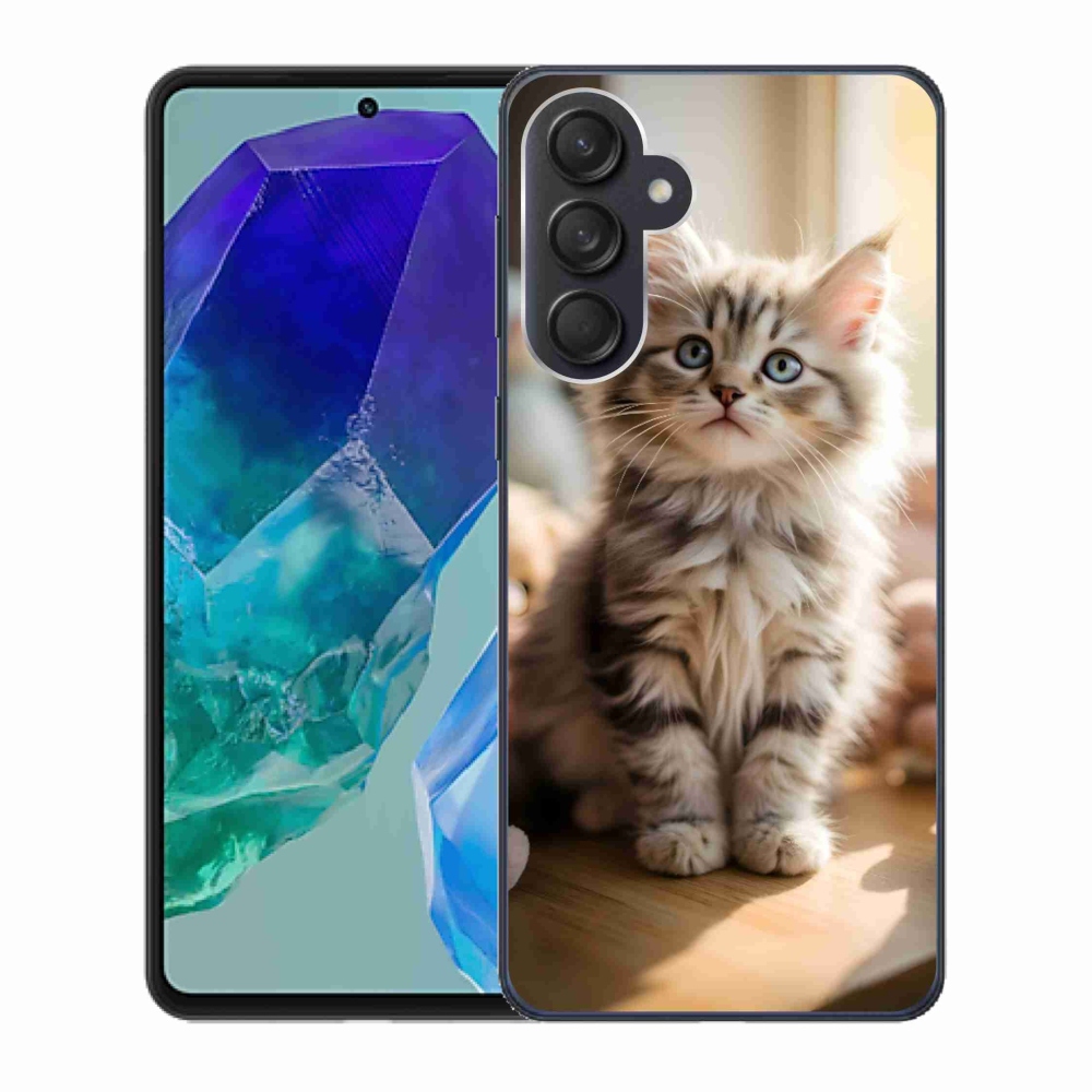 Gél borító mmCase Samsung Galaxy M55 5G - aranyos cica 10