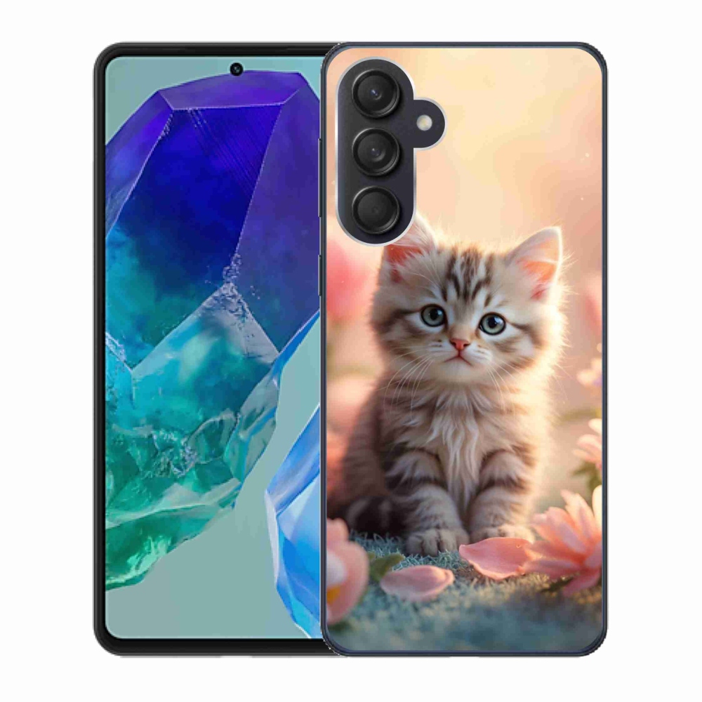 Gél borító mmCase Samsung Galaxy M55 5G - aranyos cica 8