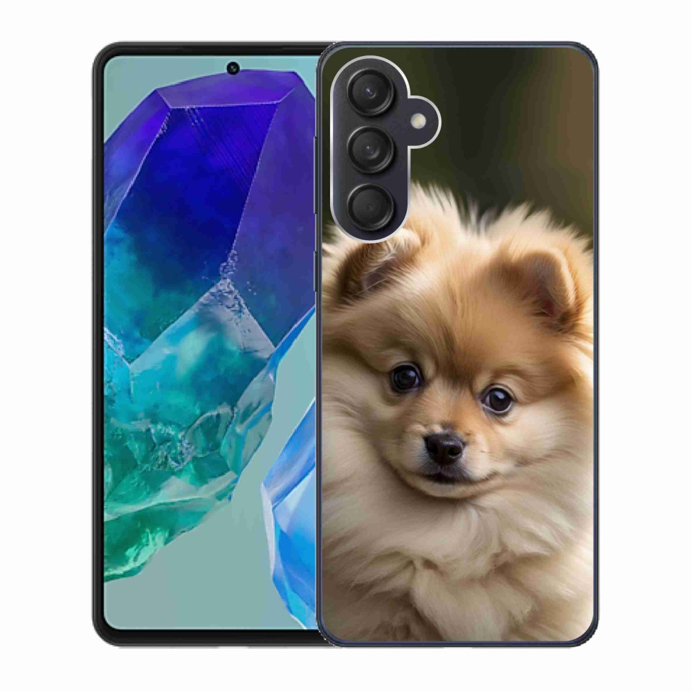 Gél borítás mmCase Samsung Galaxy M55 5G - aranyos pomerániai 2