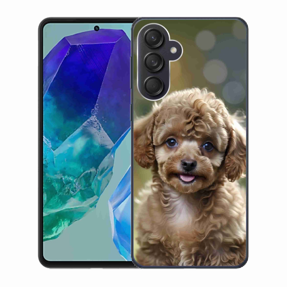 Gél borítás mmCase Samsung Galaxy M55 5G - aranyos uszkár