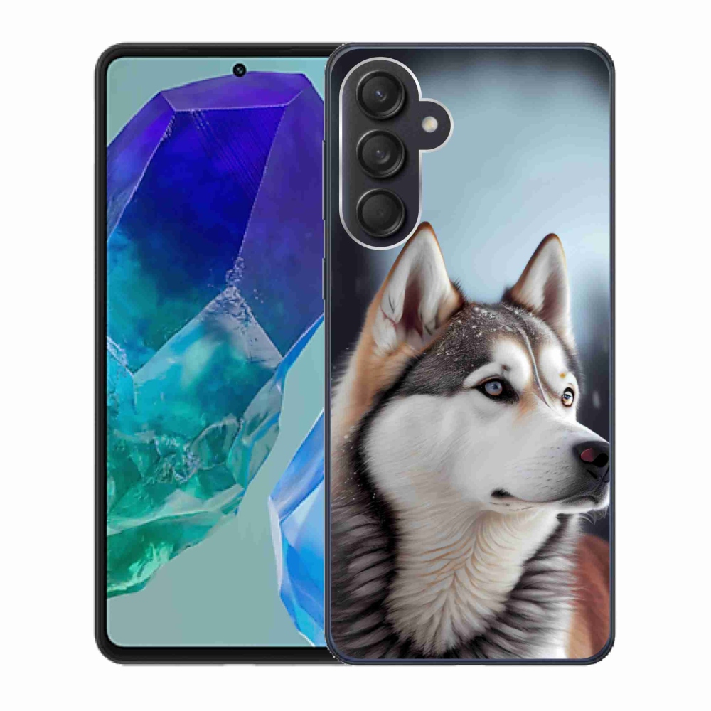 Gél borítás mmCase Samsung Galaxy M55 5G - Szibériai husky