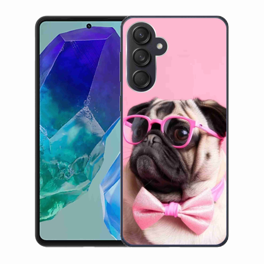 Gél borító mmCase Samsung Galaxy M55 5G - stílusos mopsz - Samsung Galaxy M55 5G - Mopsz