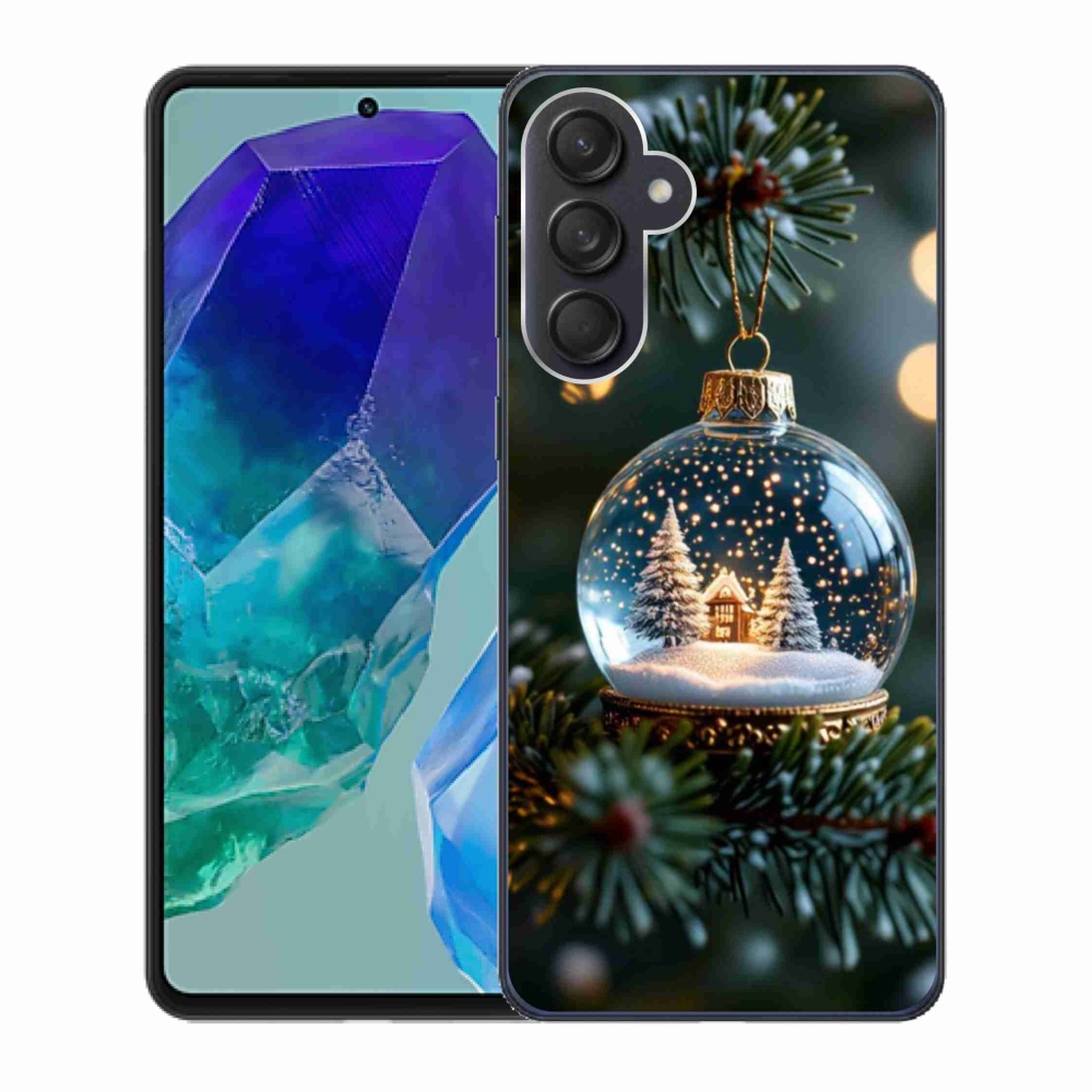 Gél borító mmCase Samsung Galaxy M55 5G - Karácsonyi gömbök 2