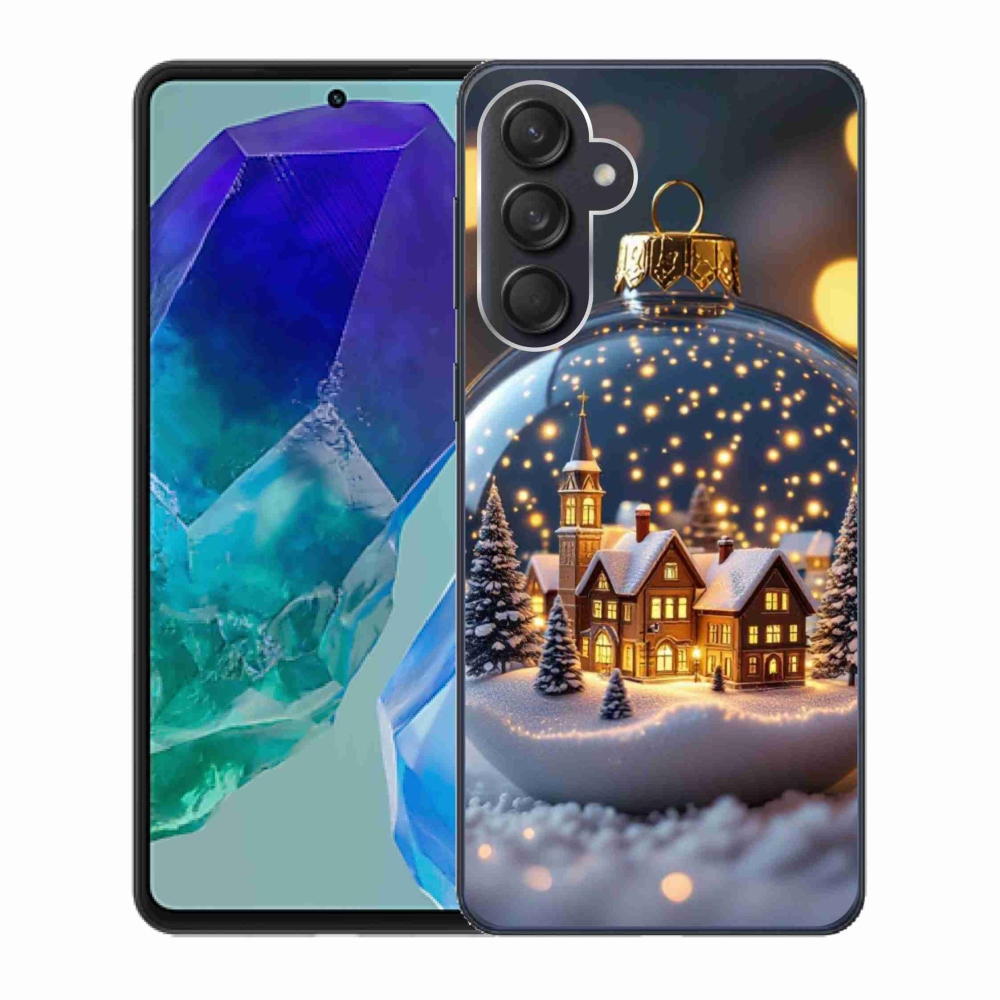 Gél borító mmCase Samsung Galaxy M55 5G - Karácsonyi gömbök 4