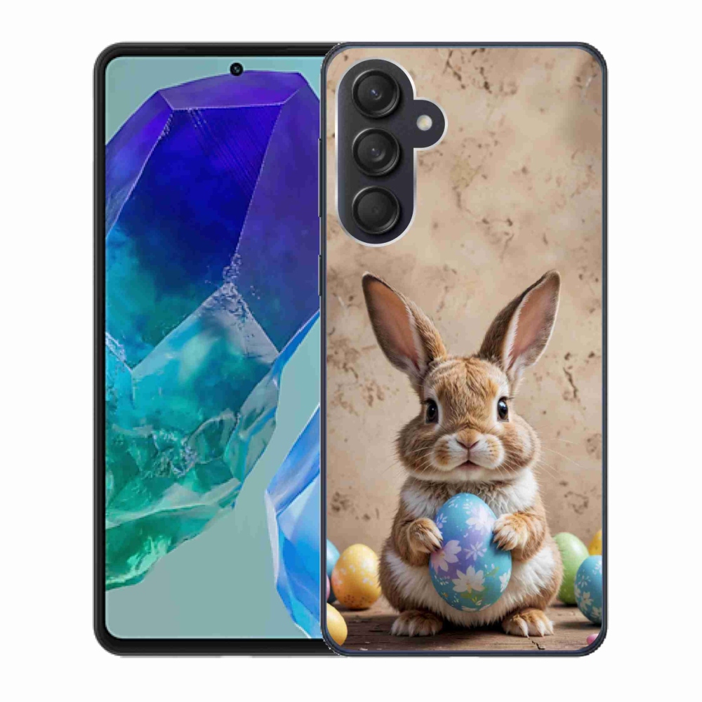 Zselés borítás mmCase Samsung Galaxy M55 5G - Húsvéti nyuszi