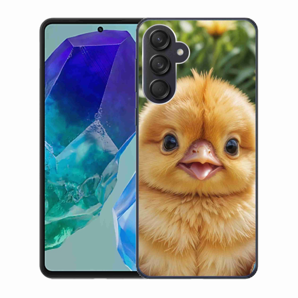 Gél borító mmCase Samsung Galaxy M55 5G - boldog csaj - Samsung Galaxy M55 5G - boldog csaj