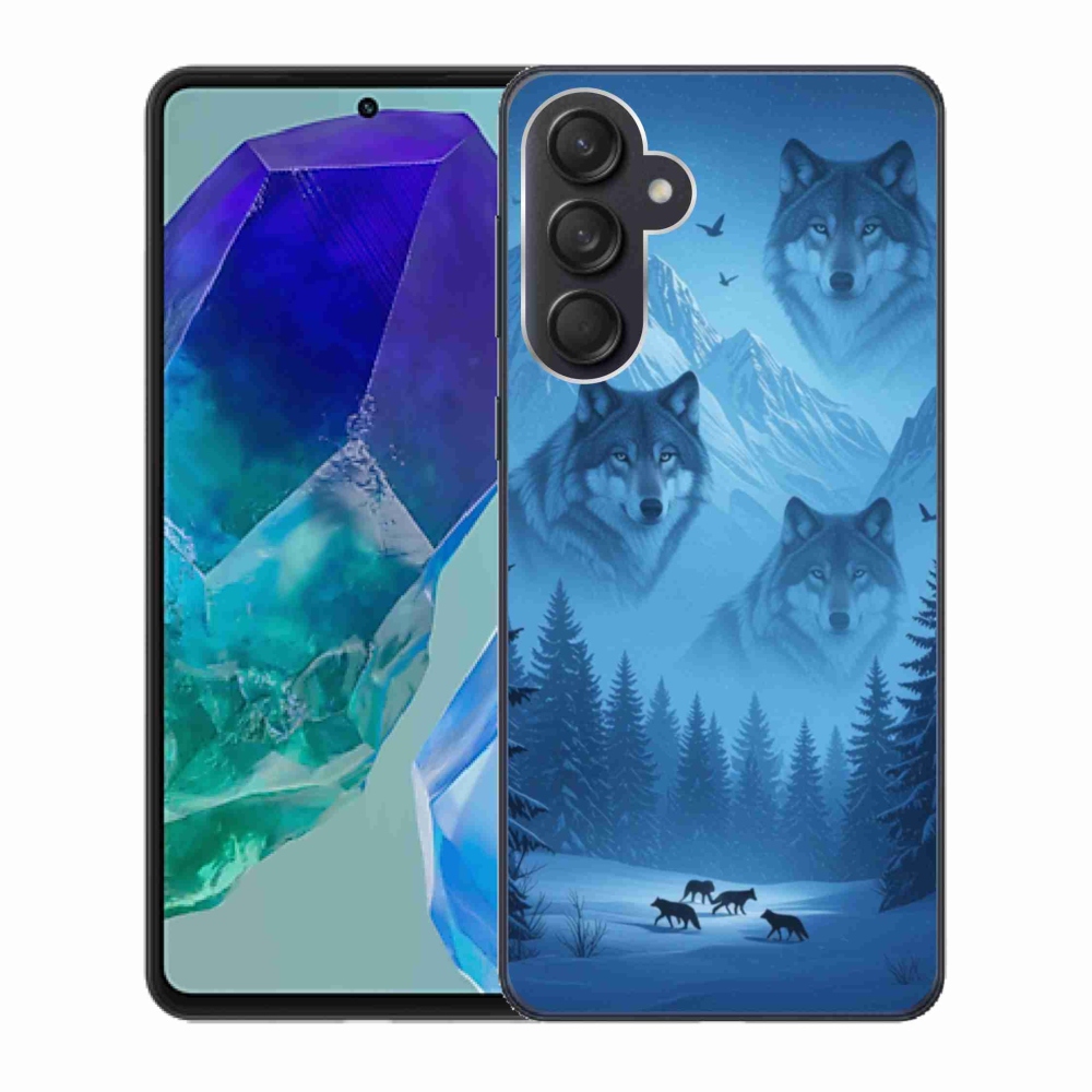 Gél védőhuzat mmCase Samsung Galaxy M55 5G - farkas csomag