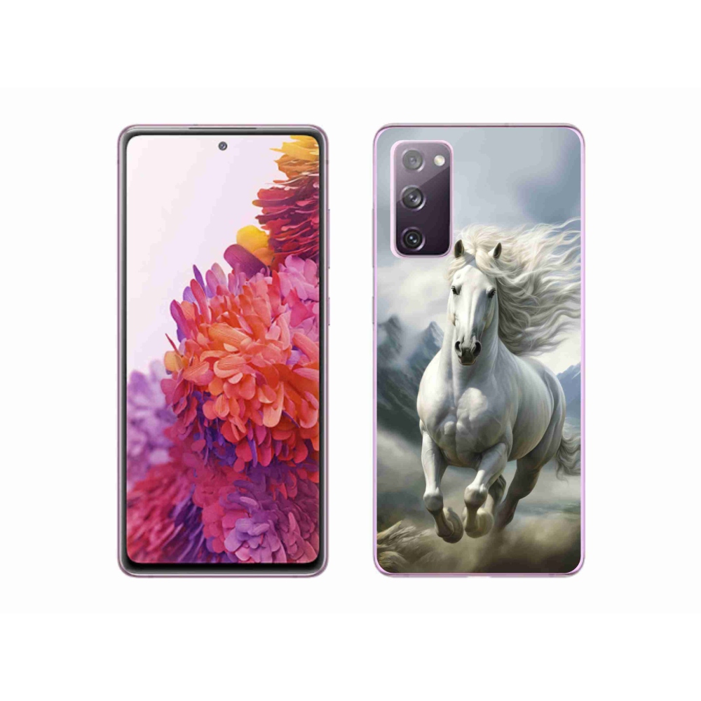 Gél borítás mmCase Samsung Galaxy S20 FE - futó fehér ló 3