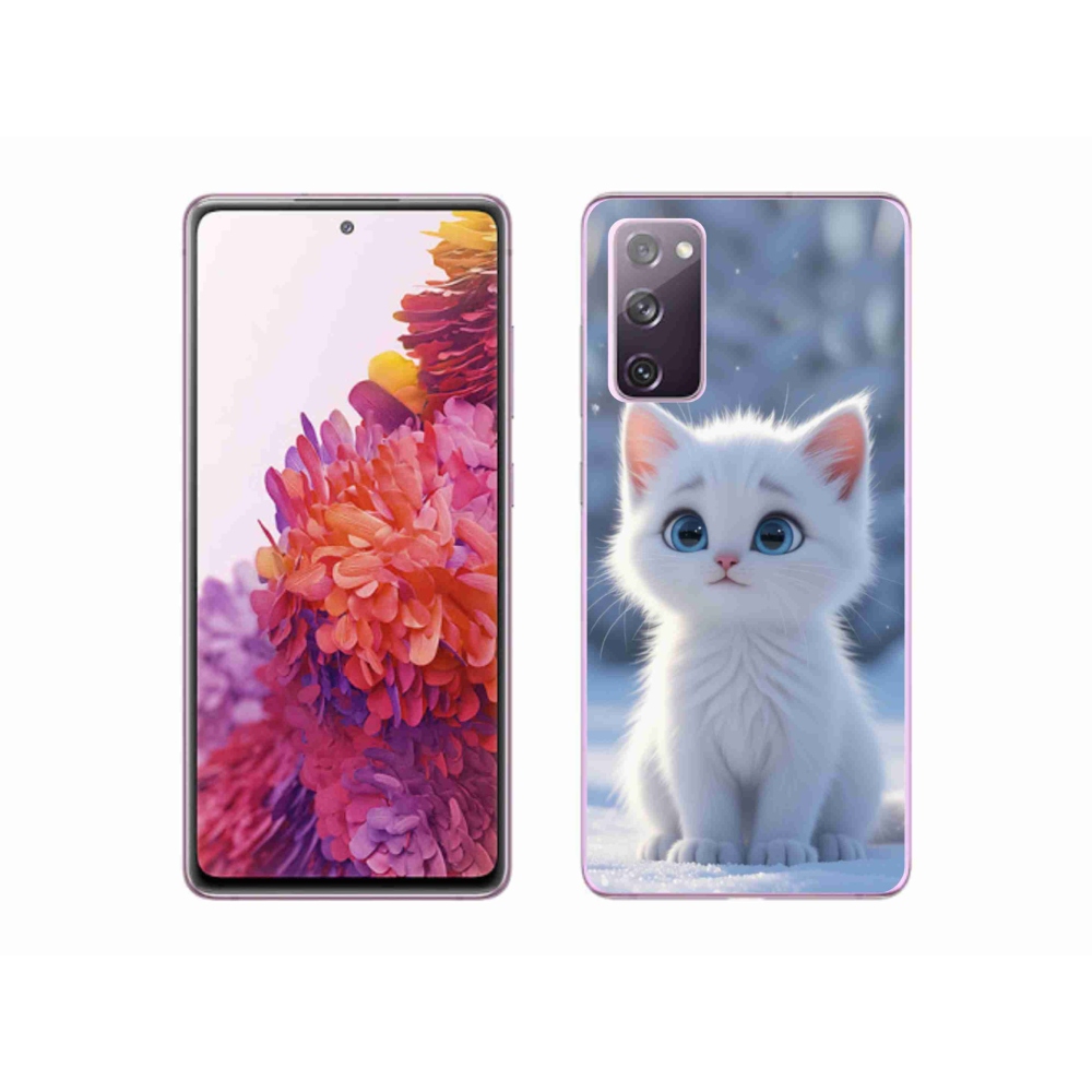 Gél védőhuzat mmCase Samsung Galaxy S20 FE - fehér cica 3