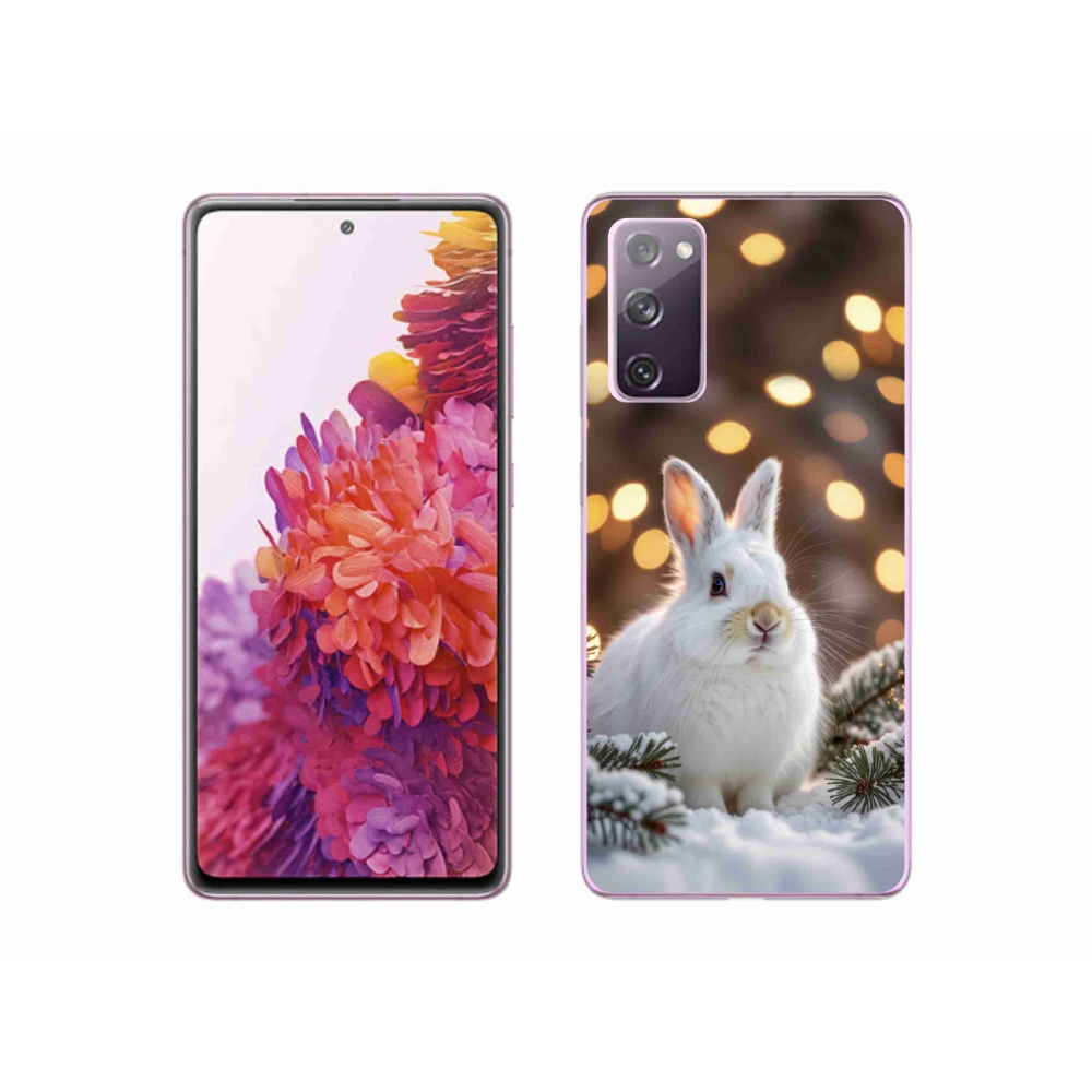 Zselés borítás mmCase Samsung Galaxy S20 FE - fehér nyúl