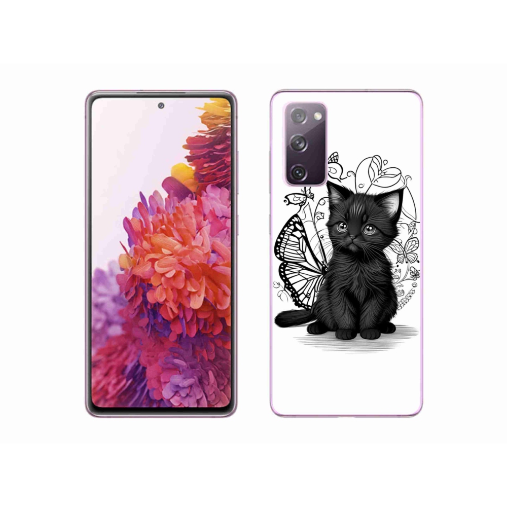 Zselés borítás mmCase Samsung Galaxy S20 FE készülékhez - fekete cica