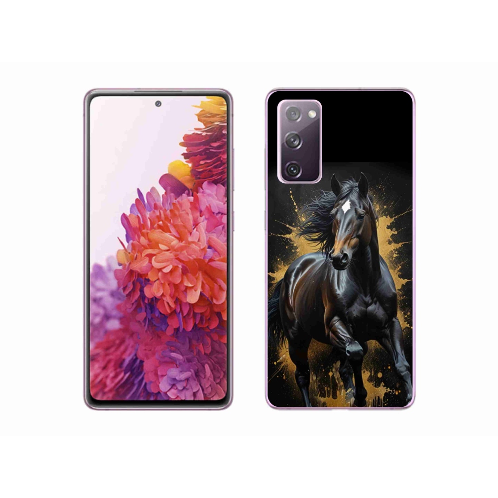 Zselés borítás mmCase Samsung Galaxy S20 FE készülékhez - elegáns fekete ménes