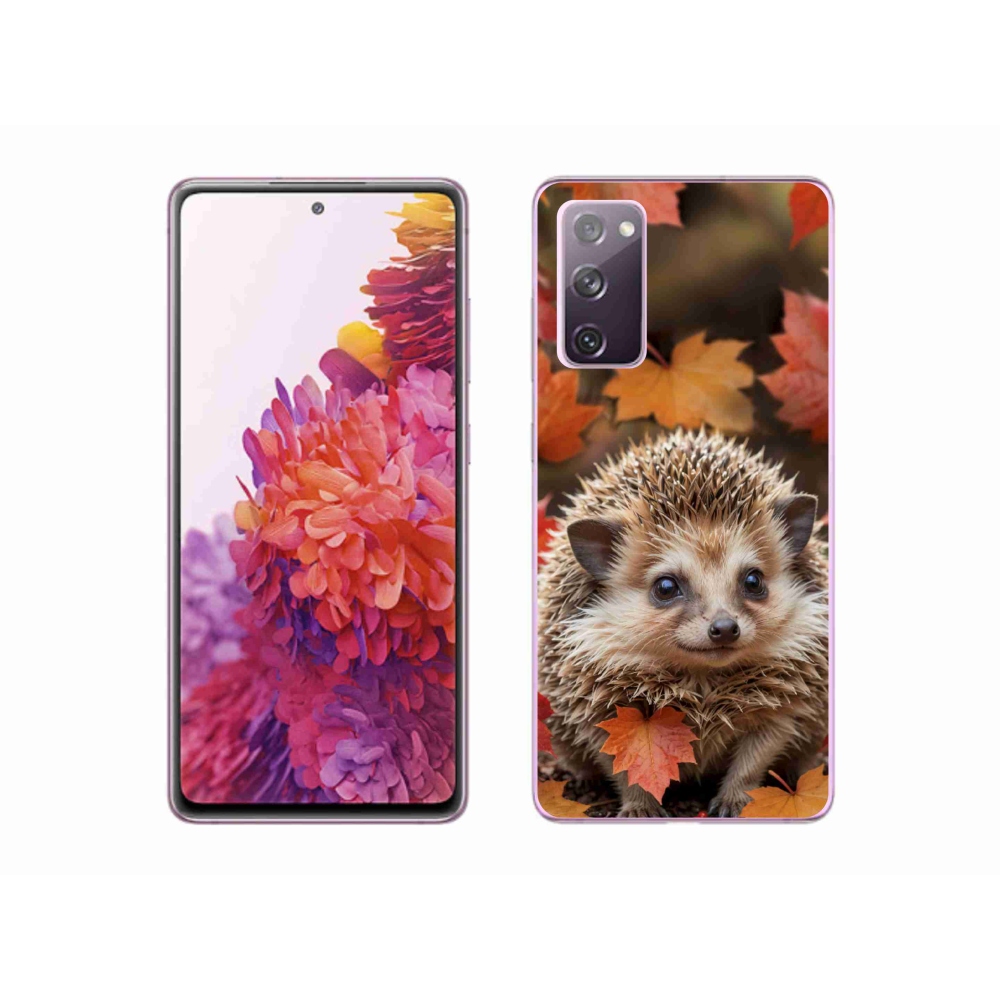 Gél borítás mmCase Samsung Galaxy S20 FE készülékhez - sün a levelekben
