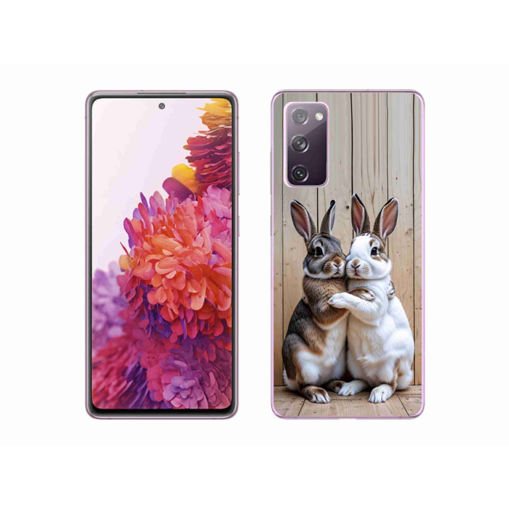 Zselés borítás mmCase Samsung Galaxy S20 FE - nyúl párhoz