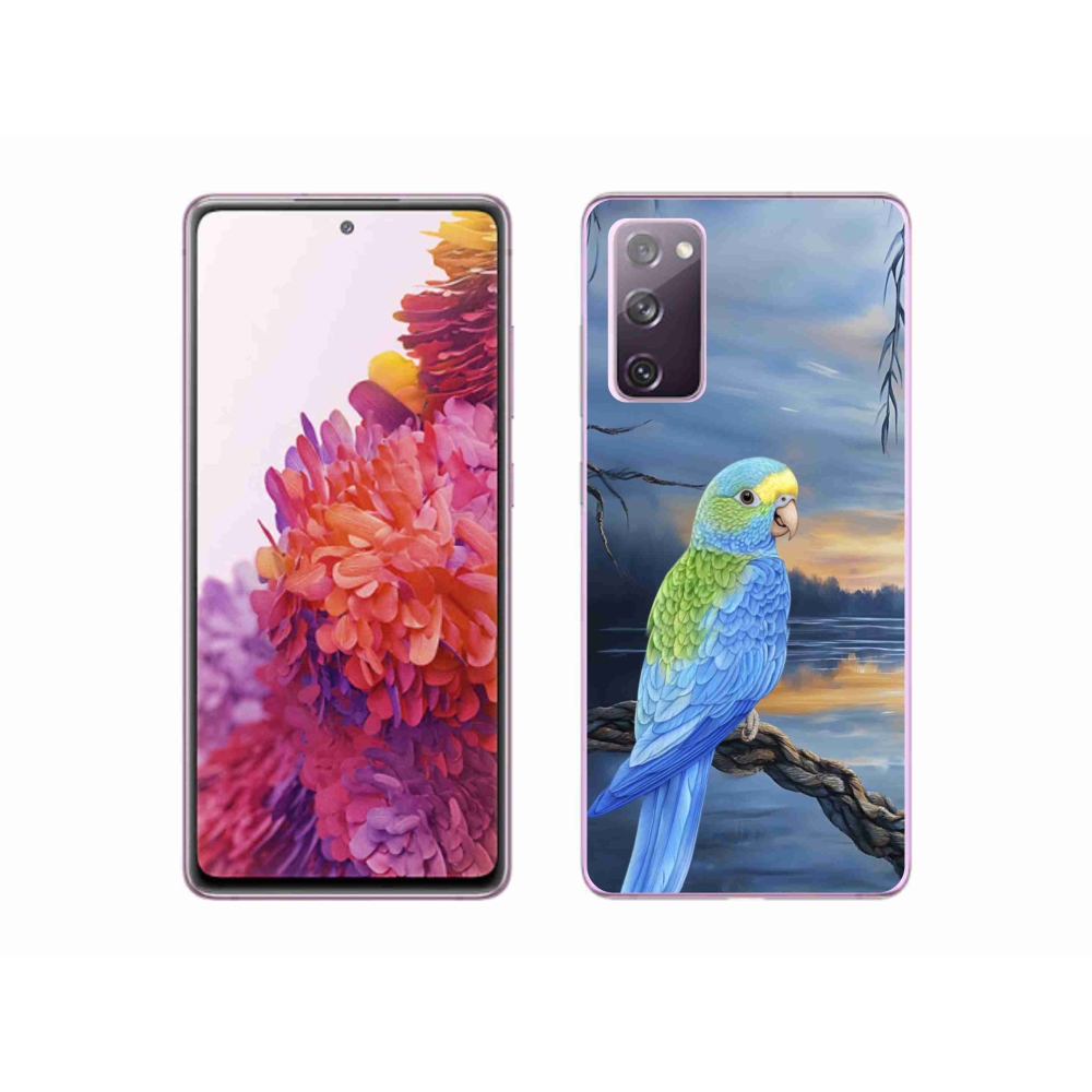 Zselés borítás mmCase Samsung Galaxy S20 FE készülékhez - kék papagáj