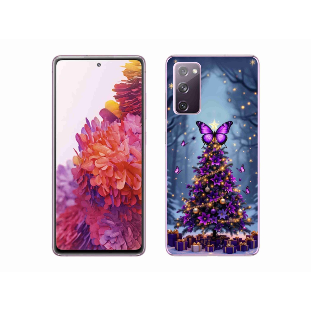 Gél borítás mmCase Samsung Galaxy S20 FE - pillangó karácsonyfa