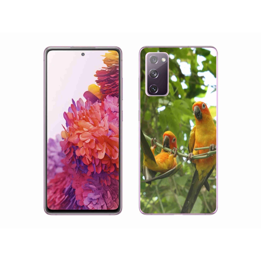 Gél borítás mmCase Samsung Galaxy S20 FE készülékhez - papagájok aratingy