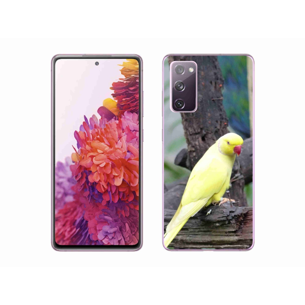 Zselés borítás mmCase Samsung Galaxy S20 FE készülékhez - papagáj alexander sárga