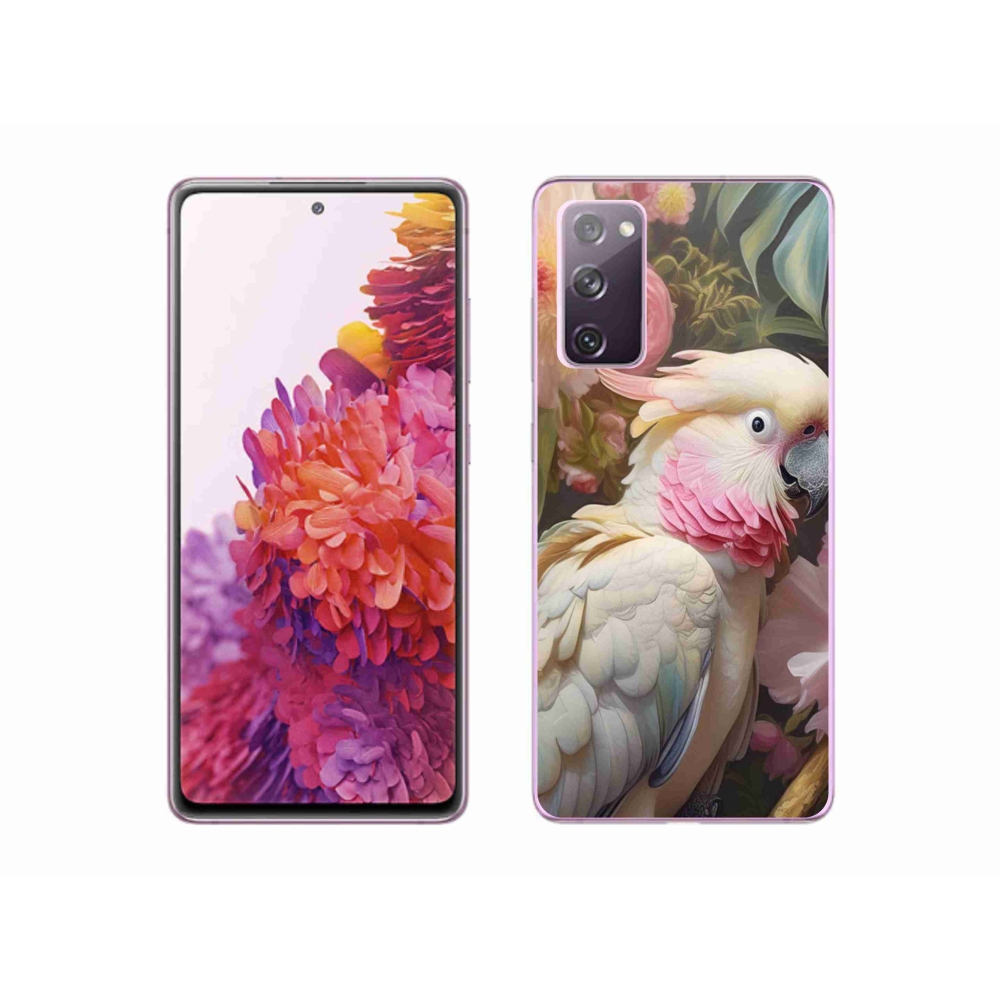 Zselés borítás mmCase Samsung Galaxy S20 FE - papagáj kakadu rózsaszín 2