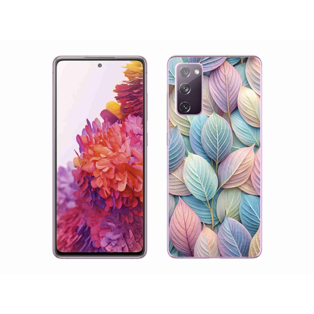 Zselés borítás mmCase Samsung Galaxy S20 FE készülékhez - pasztell színű levelek