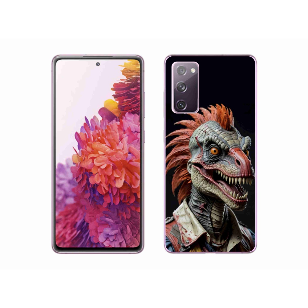 Zselés borítás mmCase Samsung Galaxy S20 FE készülékhez - punk dinoszaurusz