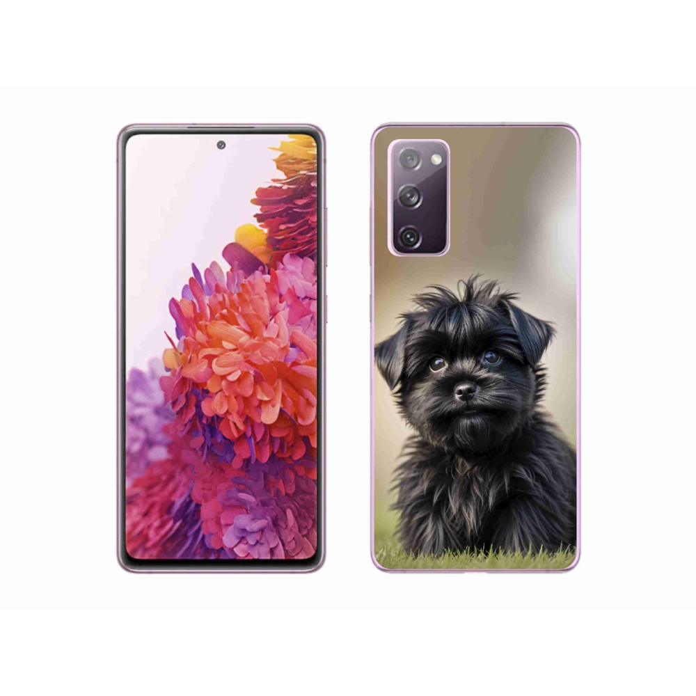 Gél védőhuzat mmCase Samsung Galaxy S20 FE - aranyos fekete kutya