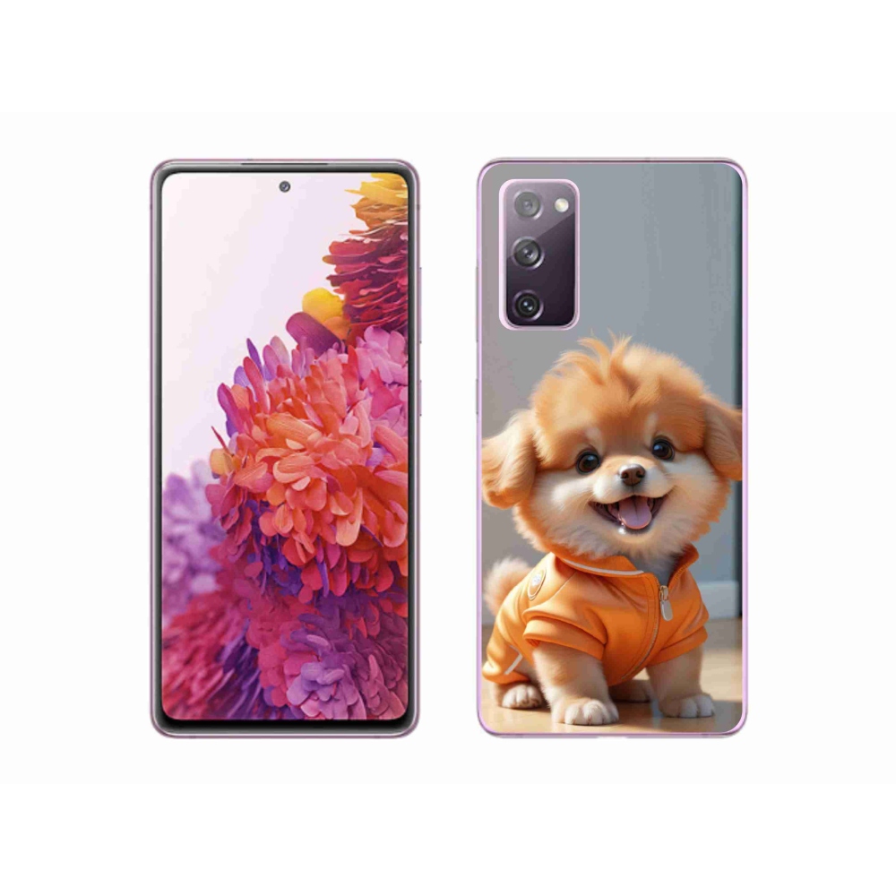 Zselés borítás mmCase Samsung Galaxy S20 FE készülékhez - aranyos pomerániai pulóverben