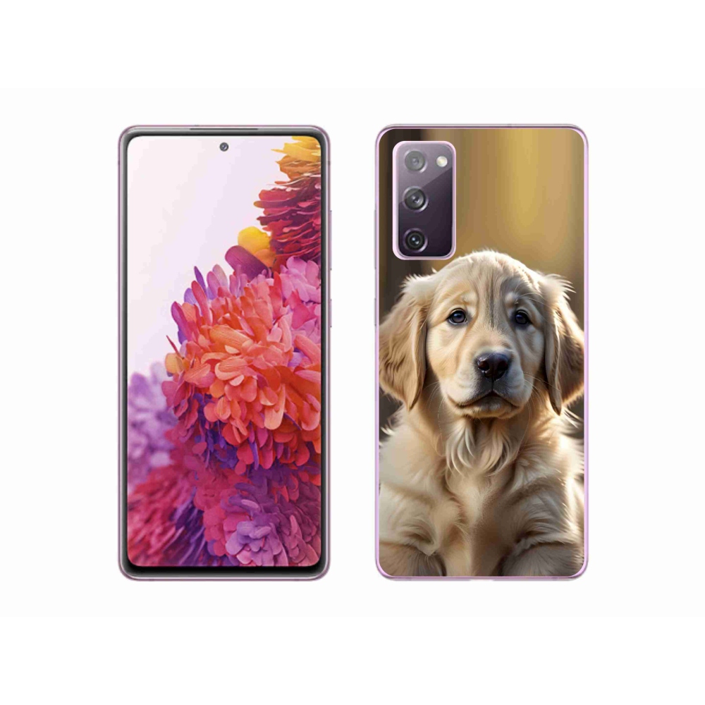 Gél borítás mmCase Samsung Galaxy S20 FE készülékhez - aranyos arany retriever