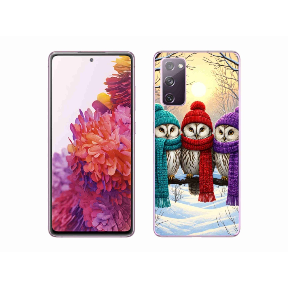 Zselés borítás mmCase Samsung Galaxy S20 FE készülékhez - bagoly barátok