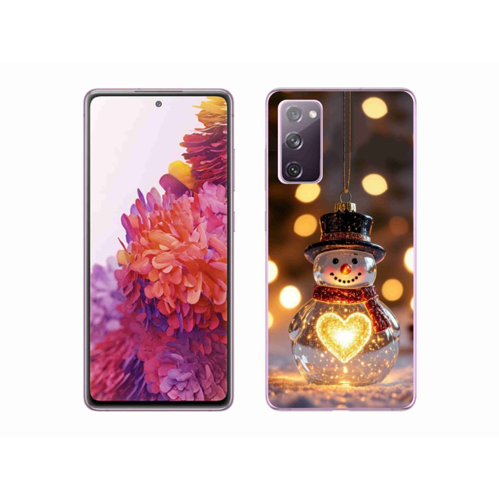 Gél borítás mmCase Samsung Galaxy S20 FE - karácsonyi hóemberhez
