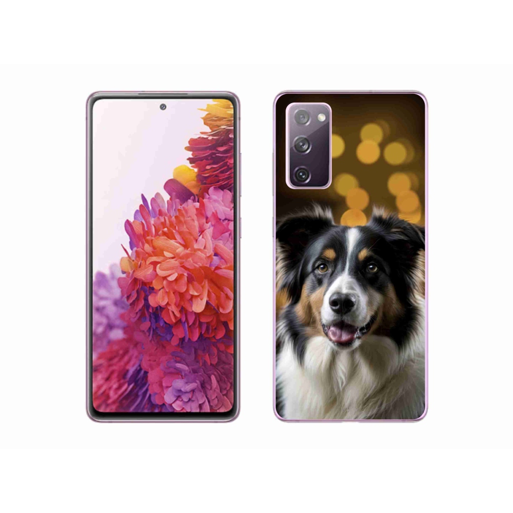 Zselés borítás mmCase Samsung Galaxy S20 FE - mosolygó ausztrál juhászkutya számára