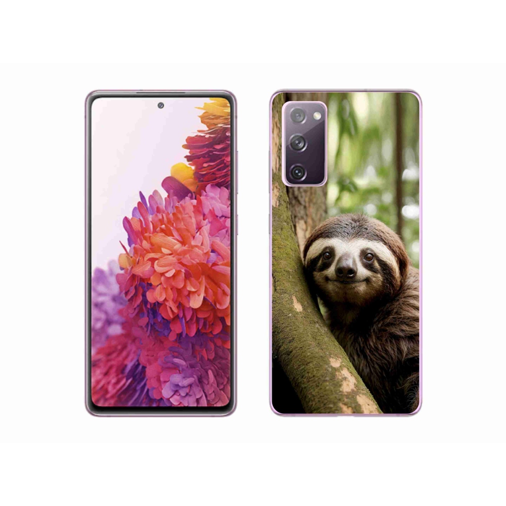 Gél borítás mmCase Samsung Galaxy S20 FE - mosolygó lajhárhoz