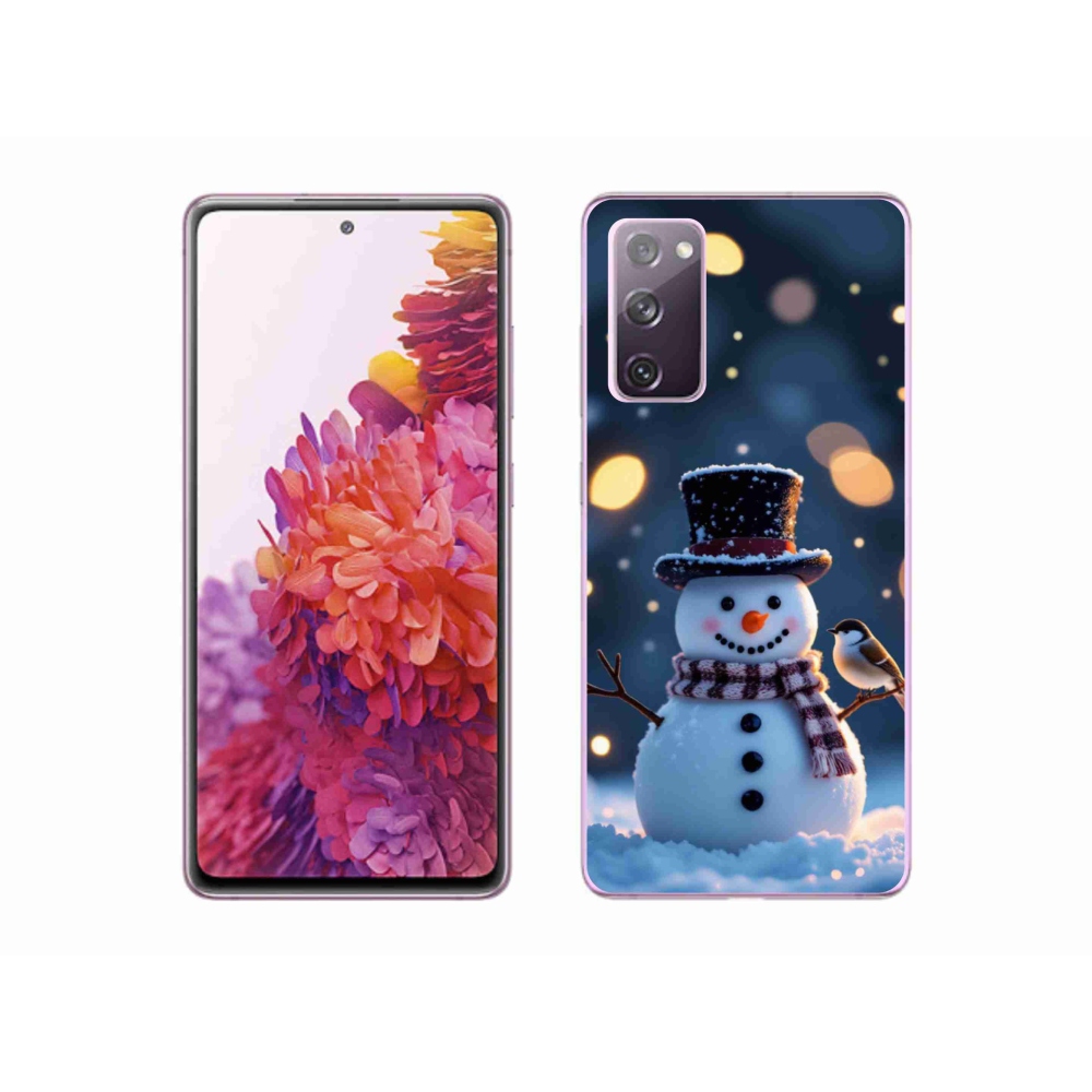 Gél borítás mmCase Samsung Galaxy S20 FE - karácsonyi hóemberhez