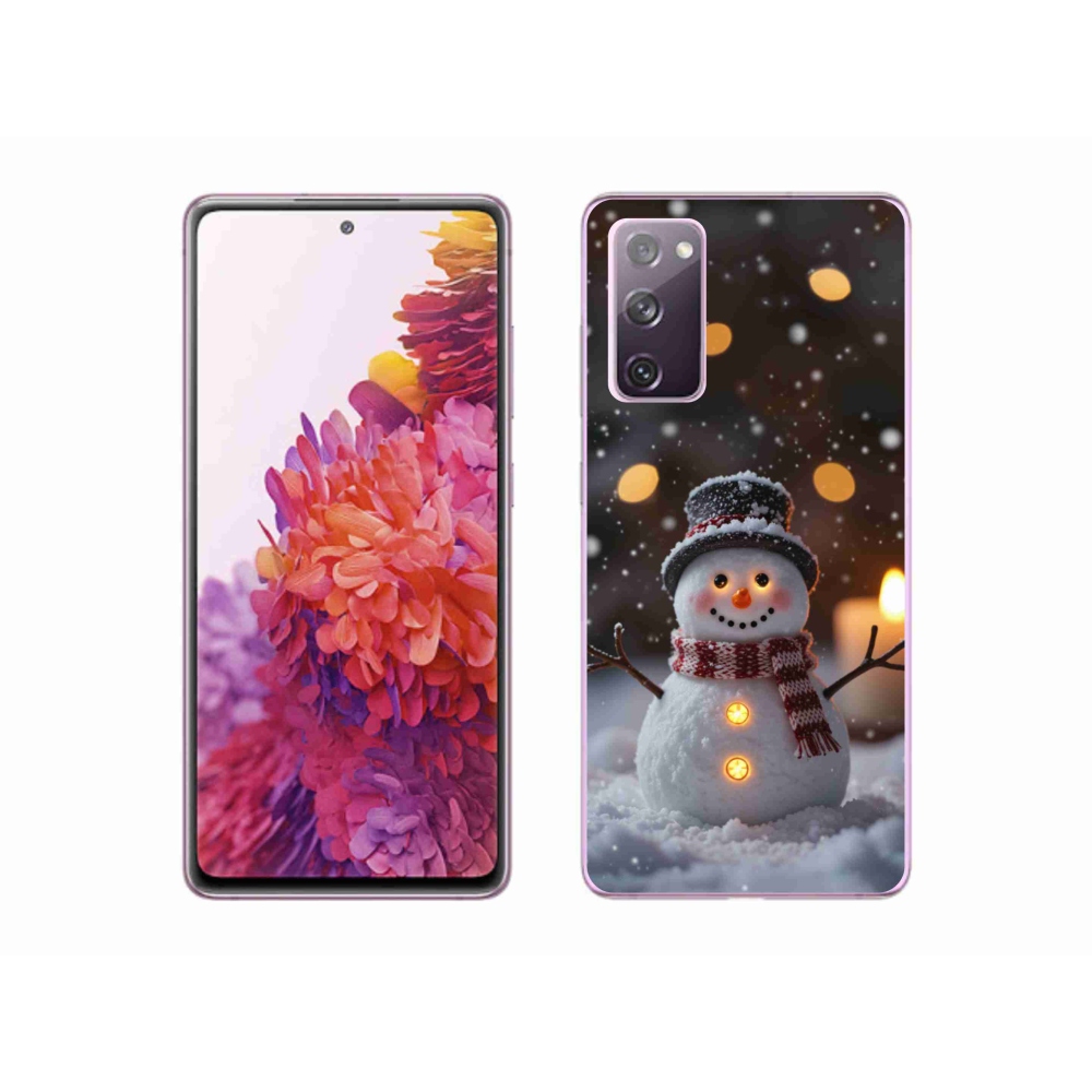 Gél borítás mmCase Samsung Galaxy S20 FE - boldog hóemberhez