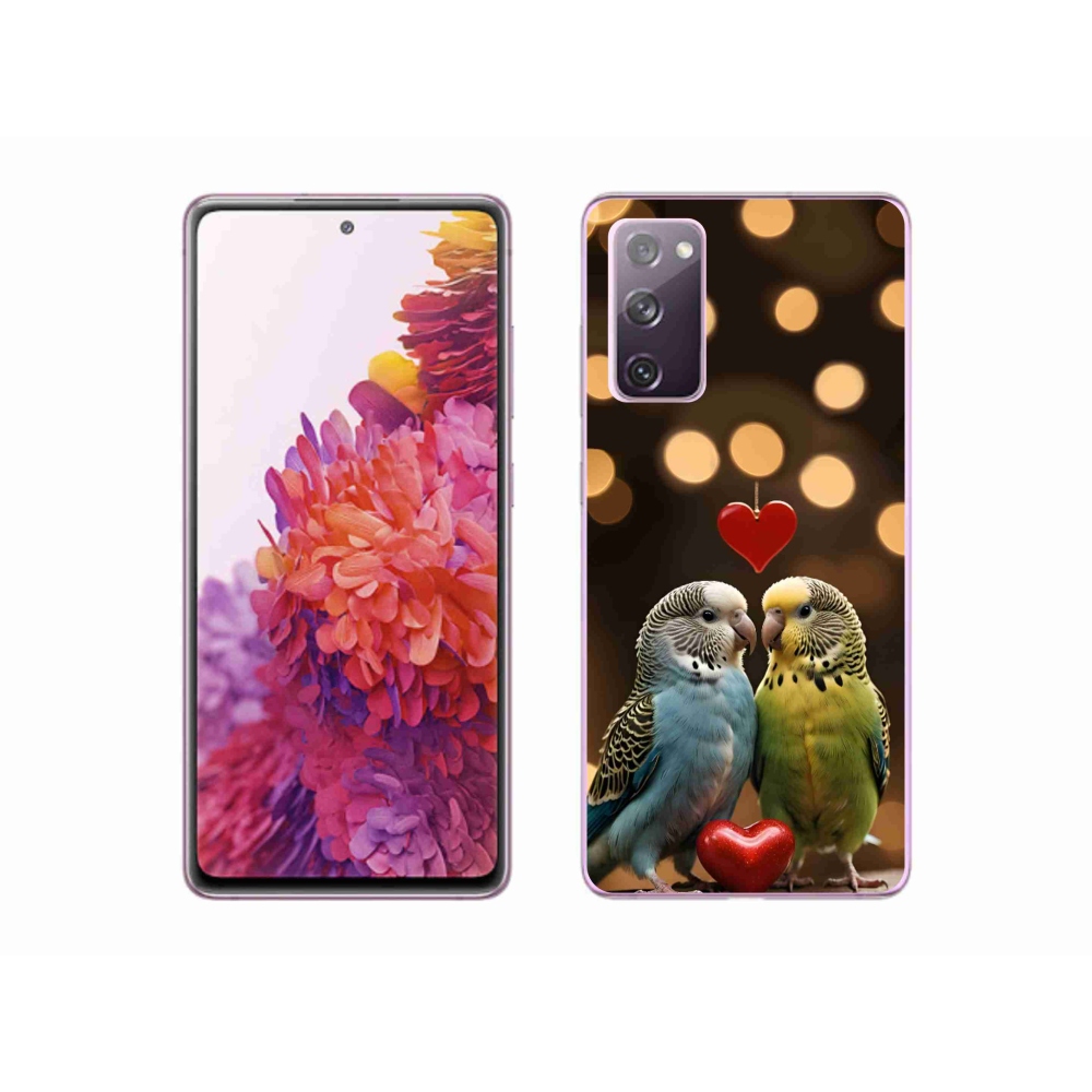 Gél borítás mmCase Samsung Galaxy S20 FE készülékhez - szerelmes papagájok