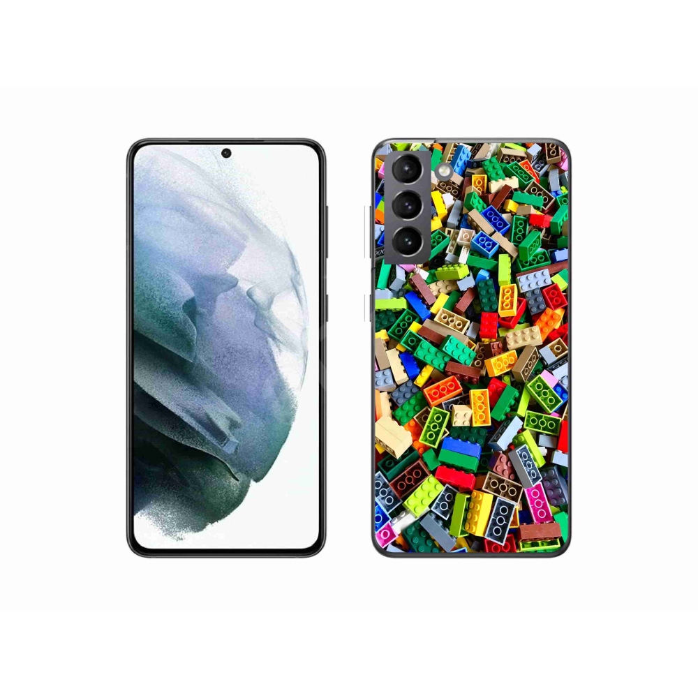mmCase gél tok a Samsung Galaxy S21-hez – színes építőelemek