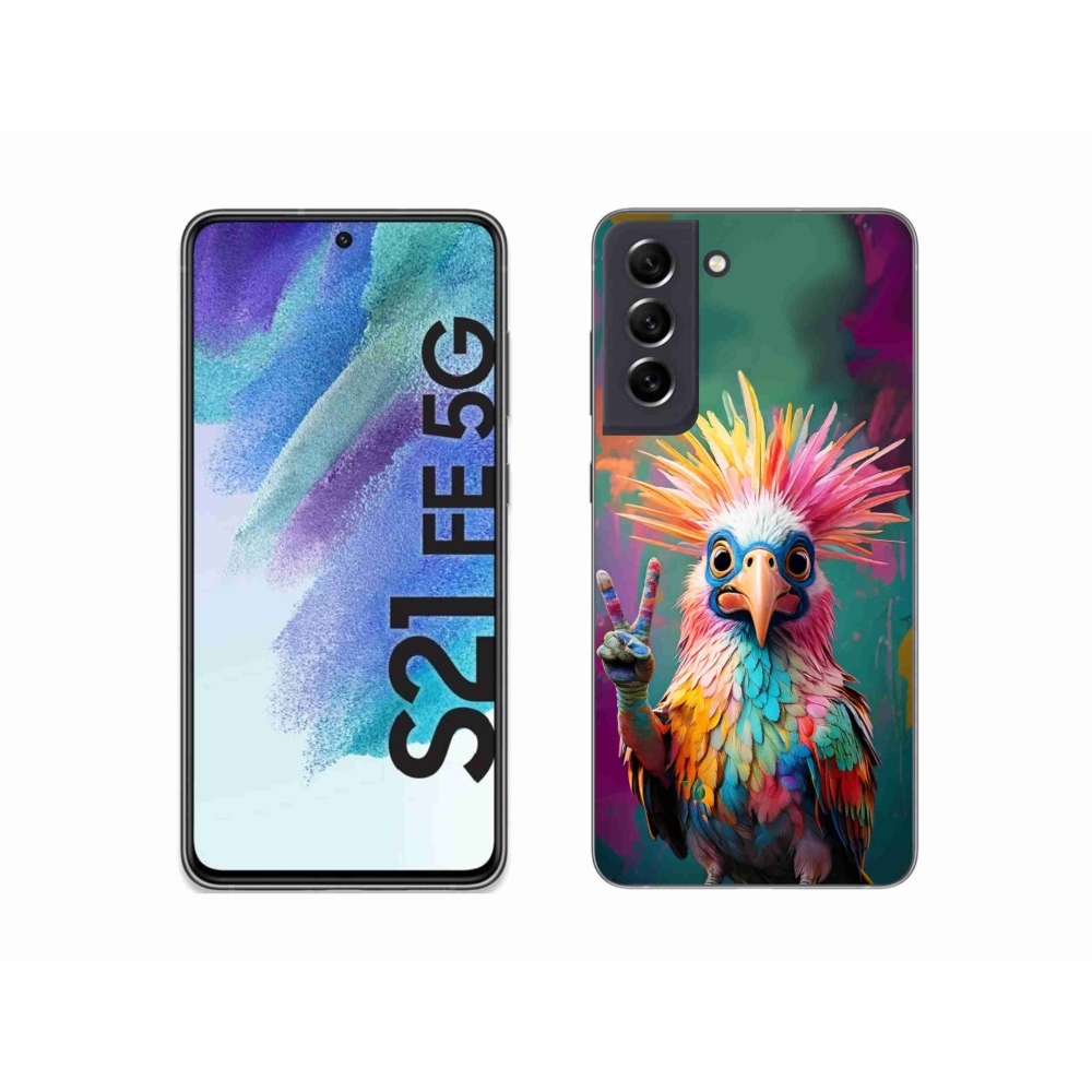 Zselés borítás mmCase Samsung Galaxy S21 FE 5G - színes lázadó