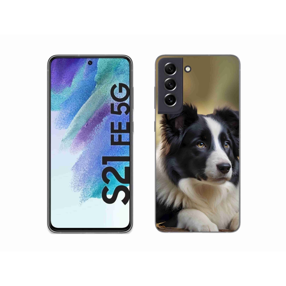 Gél borítás mmCase Samsung Galaxy S21 FE 5G - border colie 2
