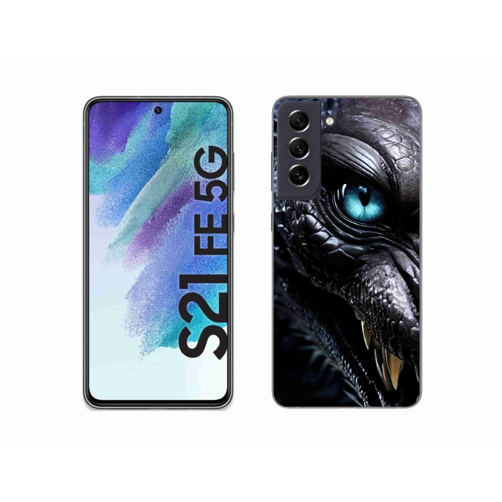 Zselés borítás mmCase Samsung Galaxy S21 FE 5G készülékhez - sárkány nézet