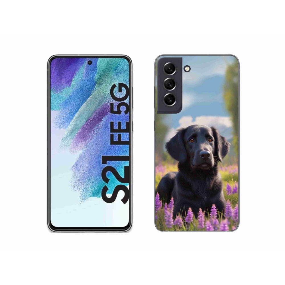 Gél védőhuzat mmCase Samsung Galaxy S21 FE 5G - elegáns fekete retriever