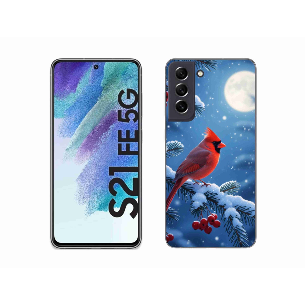 Gél védőhuzat mmCase Samsung Galaxy S21 FE 5G - bíborvörös