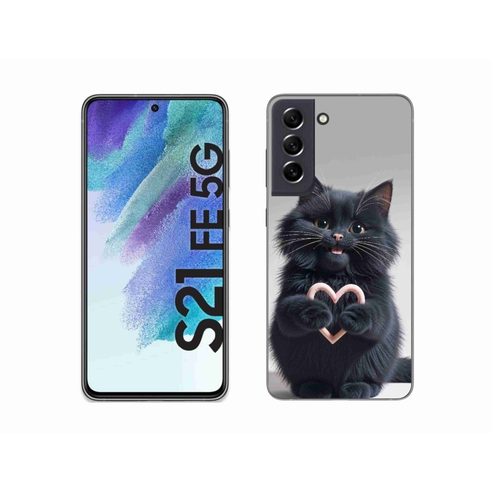 Gél borítás mmCase Samsung Galaxy S21 FE 5G - macskaszerelem 3