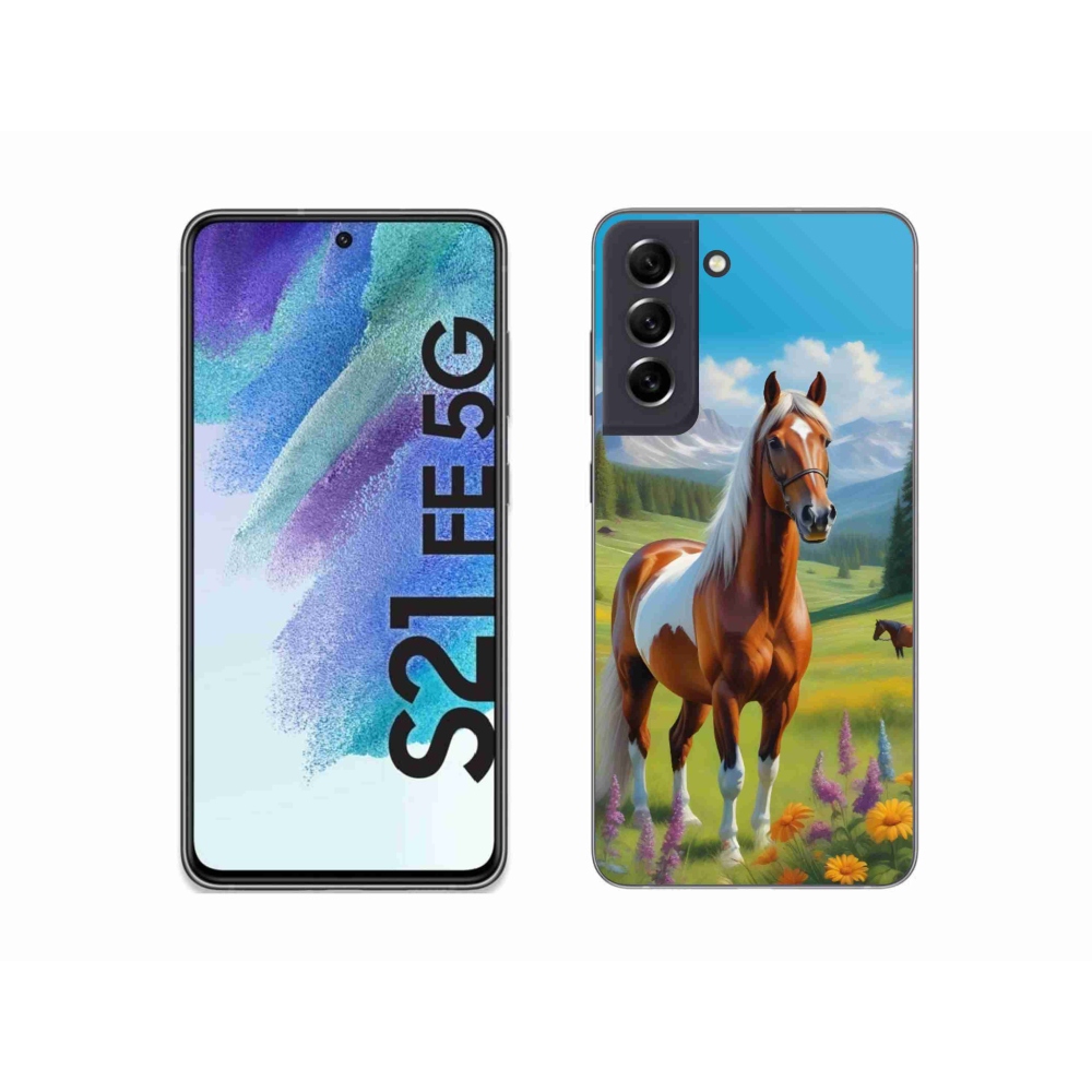 Zselés borítás mmCase Samsung Galaxy S21 FE 5G - ló a réten