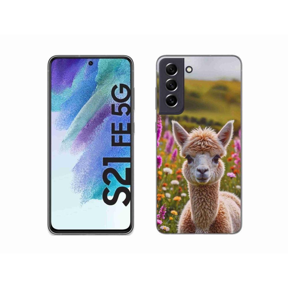 Zselés borítás mmCase Samsung Galaxy S21 FE 5G - láma a réten