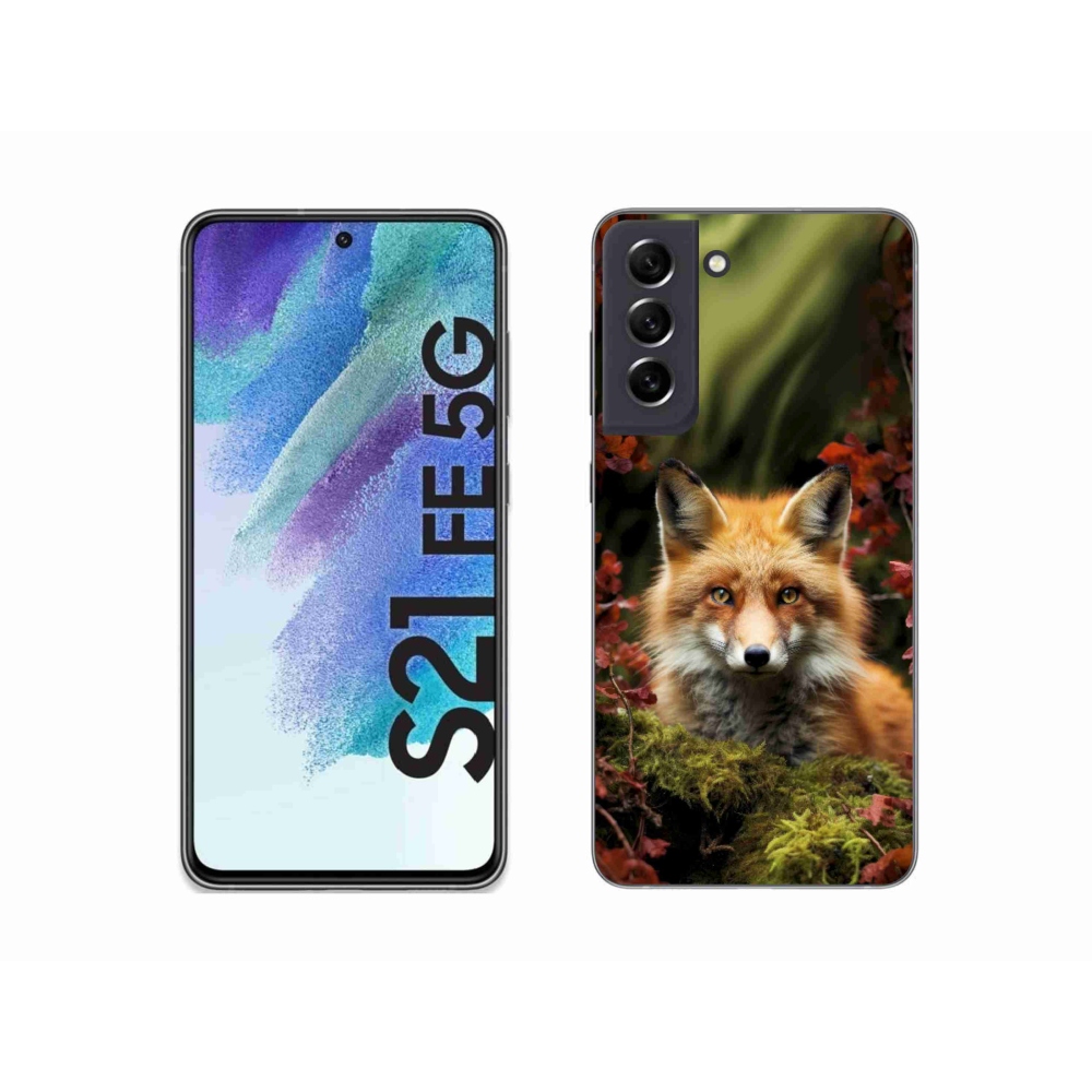 Zselés borítás mmCase Samsung Galaxy S21 FE 5G - róka az erdőben